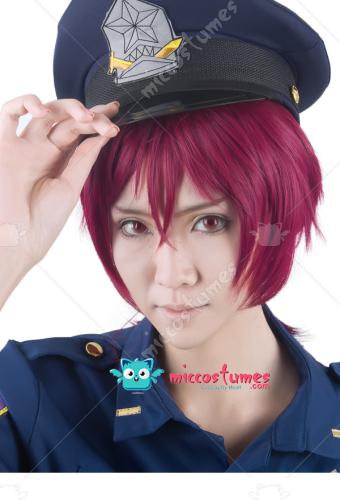 Iwatobi <b>Swim Club</b> Rin Matsuoka Police Cosplay Perücke - &width=400&height=500