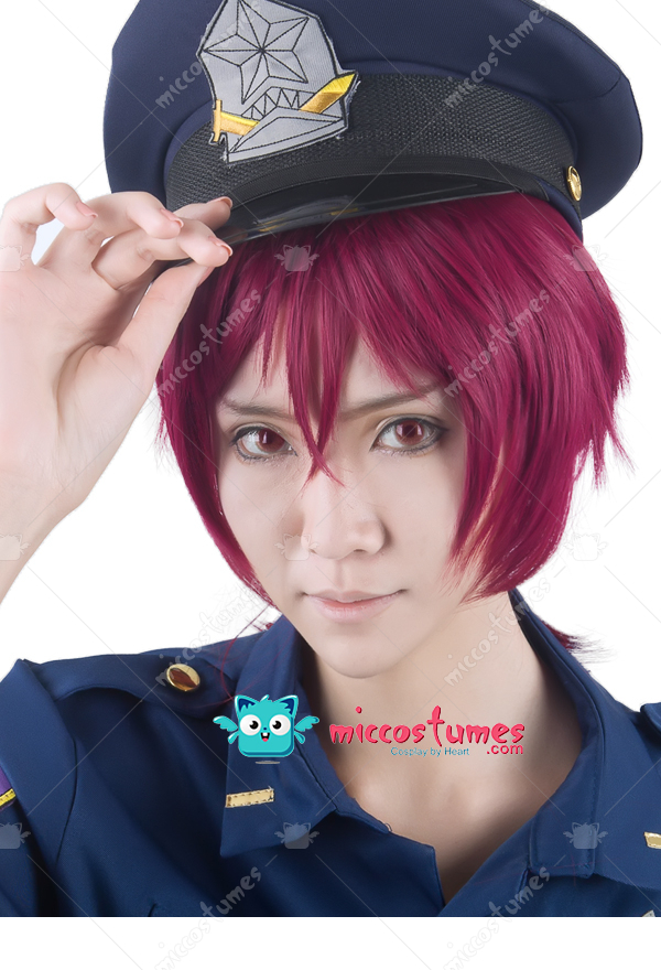 Iwatobi <b>Swim Club</b> Rin Matsuoka Police Cosplay Perücke - %26width%3D10000%26height%3D10000