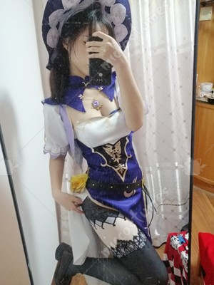 Genshin Impact Sexy Lisa Minci Cosplay Kostüm Lisa Electro Cheongsam