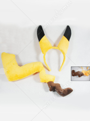 Pokemon Pikachu Cosplay Ears Tail Set For Sale