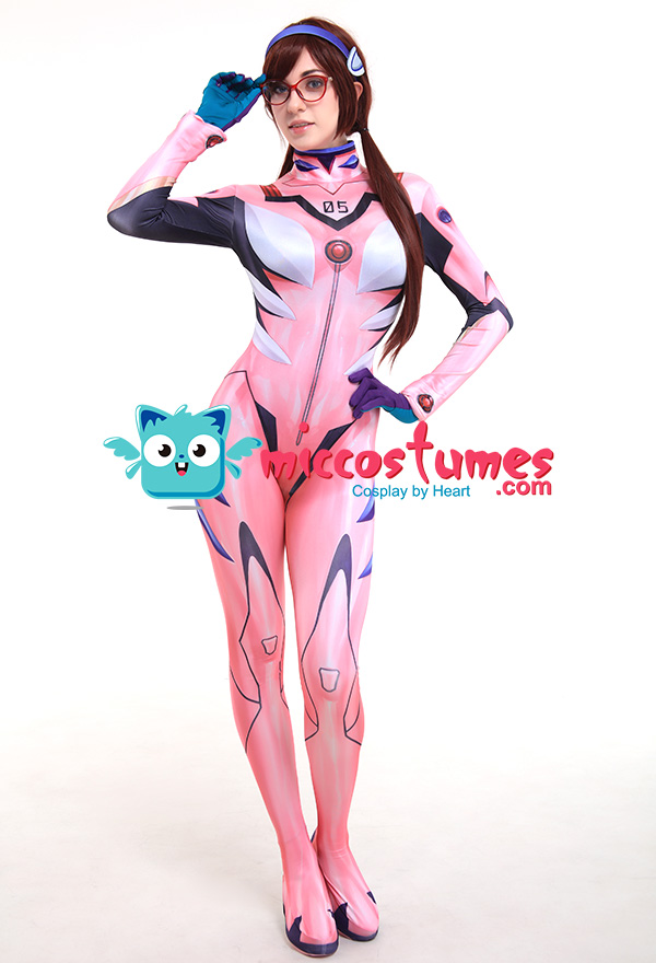 战士真希波·玛丽·伊兰崔亚斯cosplay3d印花紧身衣连体角色扮演服装