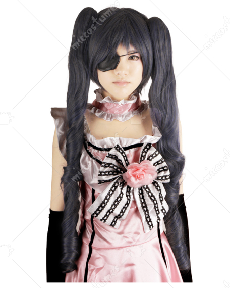 Black Butler Ciel Phantomhive Weiblich Cosplay Perucken