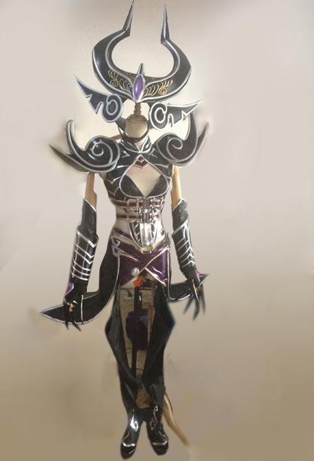 Exklusive Handgemachte Liga Der Legenden Syndra Der Dark Sovereign Cosplay Kostum Rustung Set