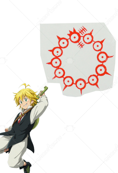 The Seven Deadly Sins Meliodas Cosplay Tattoo Aufkleber Fur Verkauf