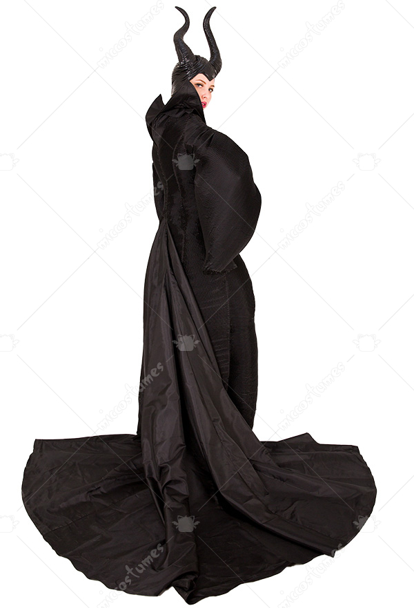 Costume De Maléfique Cosplay Maléfique Halloween Robe Noir à Vendre 4665