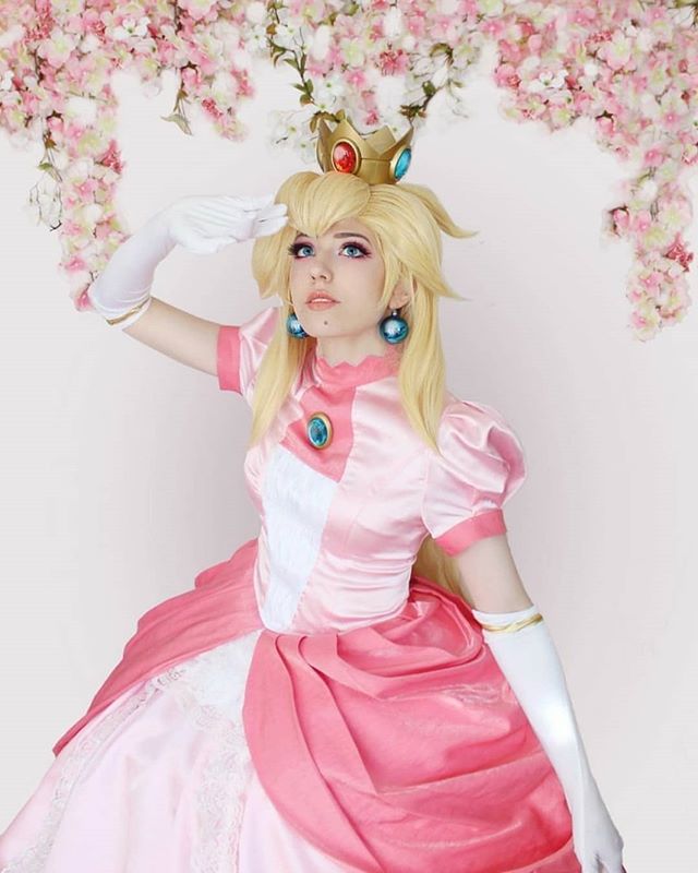 Miccostumes X Akuoart Princess Peach Lolita Dress Royal Gown Cosplay ...