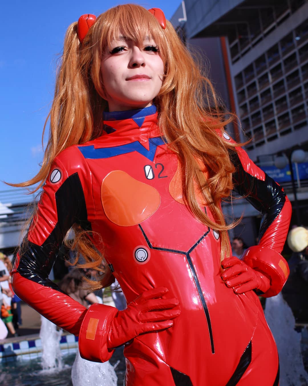 Evangelion Asuka Langley Sohryu Alter Red Jersey Cap Cosplay Bodysuit ...