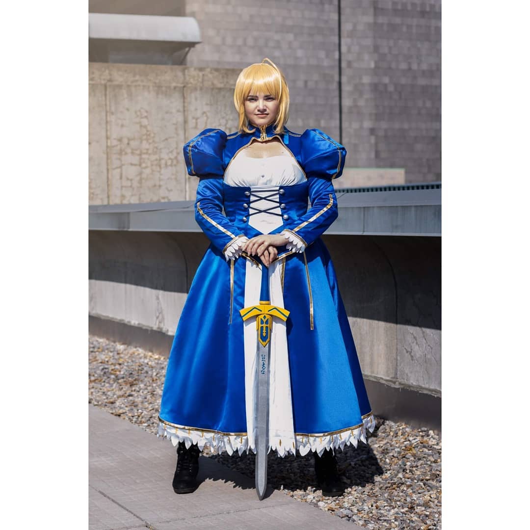 Fate Stay Night Blue Saber Cosplay Costume For Sale