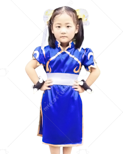 Street Fighter Chun Li Kids Cosplay Costume For Sale