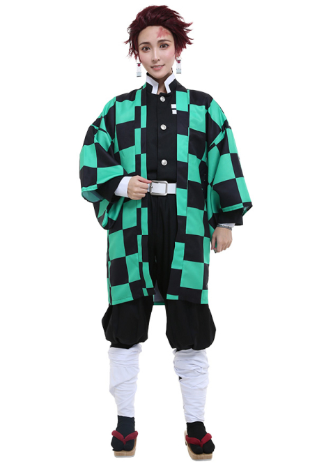 Kamado Tanjirou Costume Kimetsu No Yaiba Cosplay Uniform For Sale