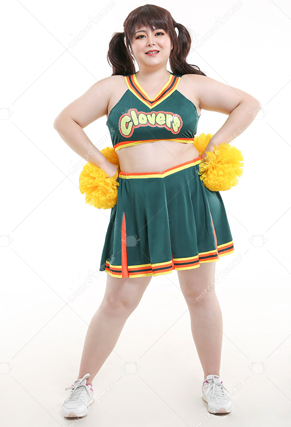 Cheerleader Clovers Uniform Plus Size Costume - Bring It On Cosplay