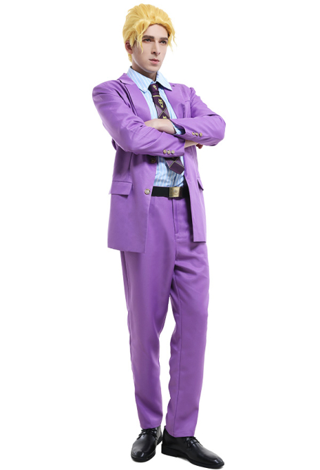 Yoshikage Kira Suit - JoJos Bizarre Adventure Cosplay | Pink Uniform