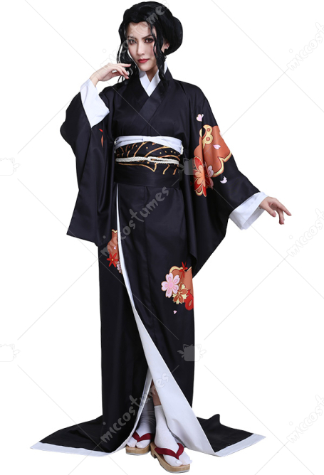 Female Muzan Cosplay Demon Slayer Kimetsu No Yaiba Costume Kimono For Sale