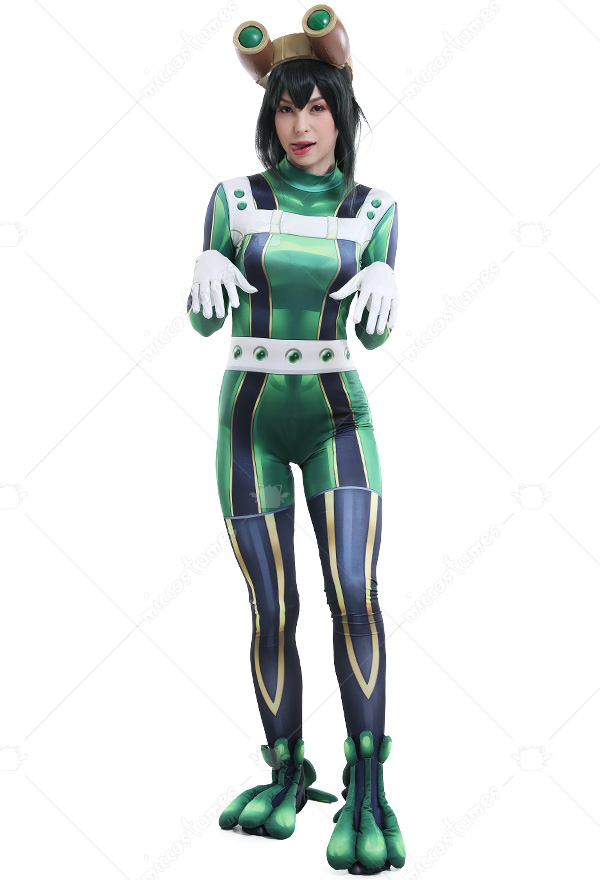 My Hero Academia MHA Women Asui Tsuyu Battle Suit Zentai Suit Bodysuit