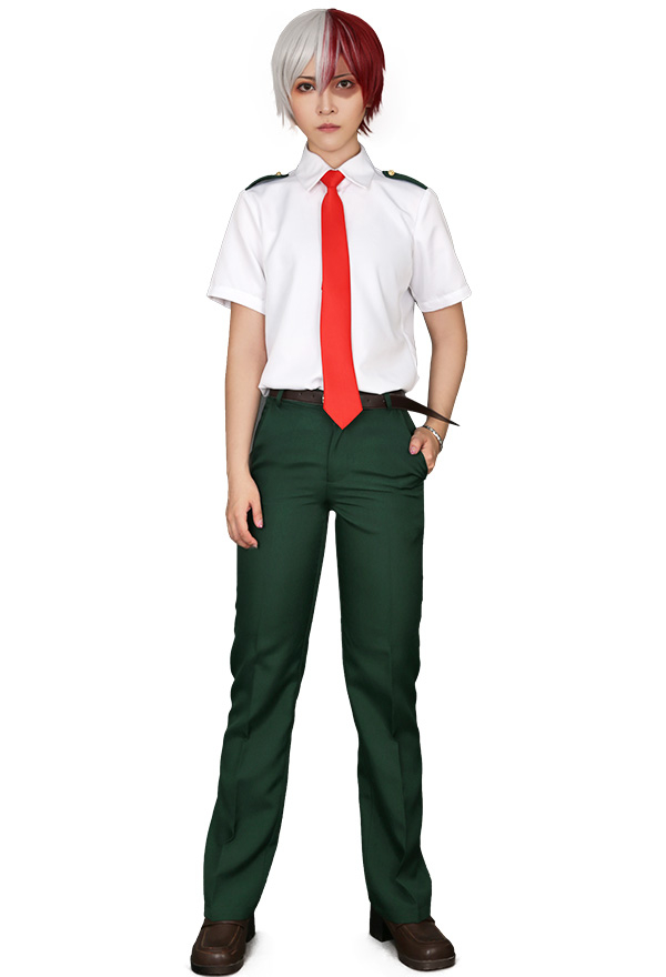 My Hero Academia Summer School Uniform Cosplay Costume For Men With Tie