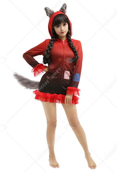 Halloween Adult Cute Kigurumi Sleepdress Costume Women Red Riding Hood Design Onesie Dress Cosplay Costumes Outfits For Sale