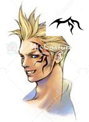 Final Fantasy Zell Dincht Cosplay Tattoo Sticker For Sale