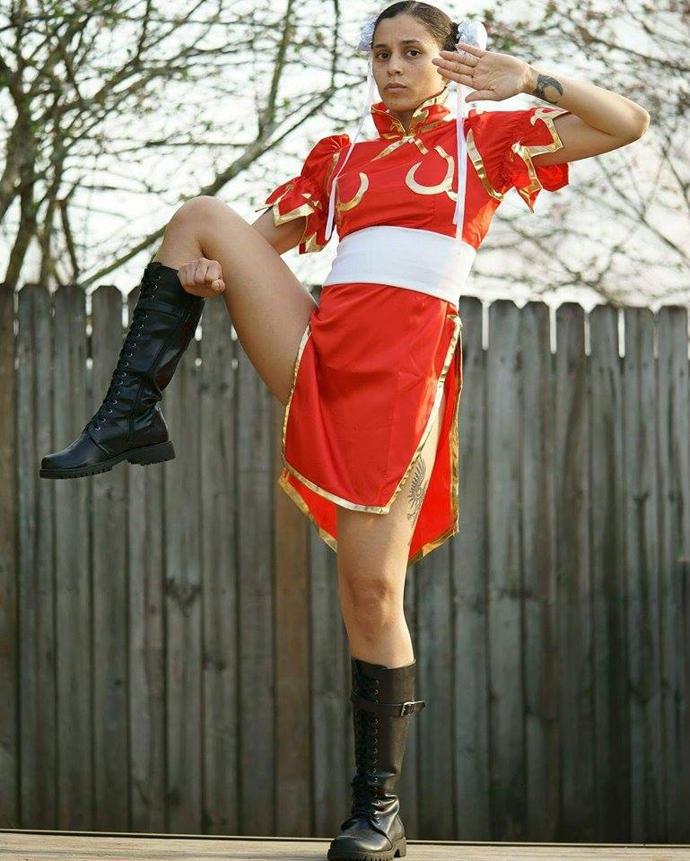 Street Fighter Chun Li Red Cosplay Costume for Sale