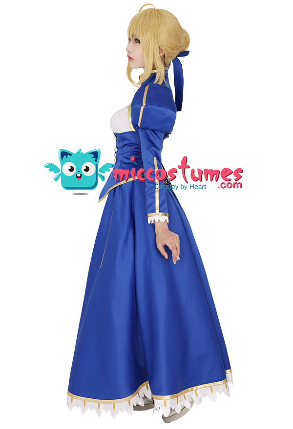 Fate Stay Night Blue Saber Cosplay Costume For Sale