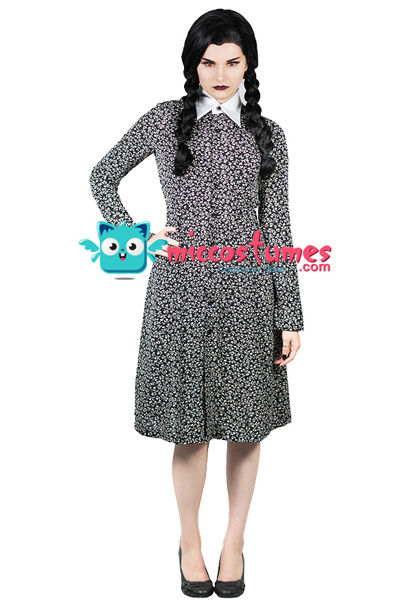 The Addams Family Wednesday Addams Cosplay Costume
