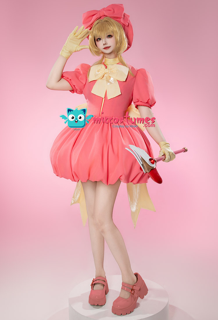 Sakura Costume Kawaii Pink Dress Set - Card Master Sakura