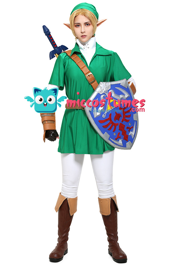 The Legend of Zelda Ocarina of Time Link Cosplay Costume