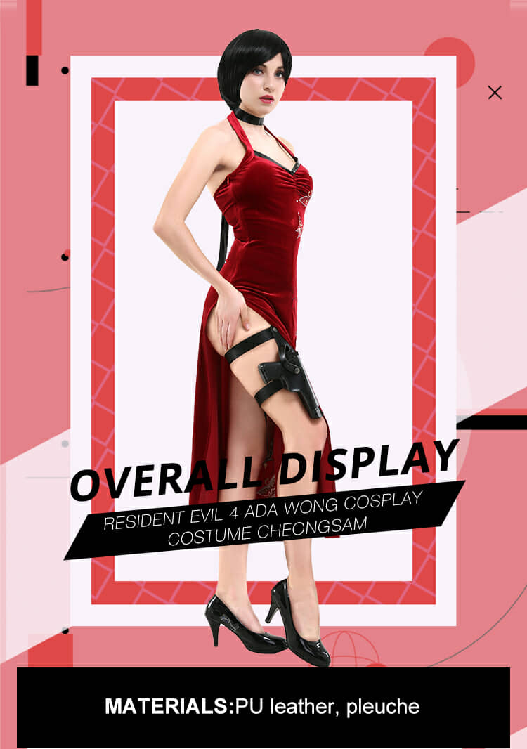 Resident Evil 4 Remake Ada Wong Costume Cosplay Suit
