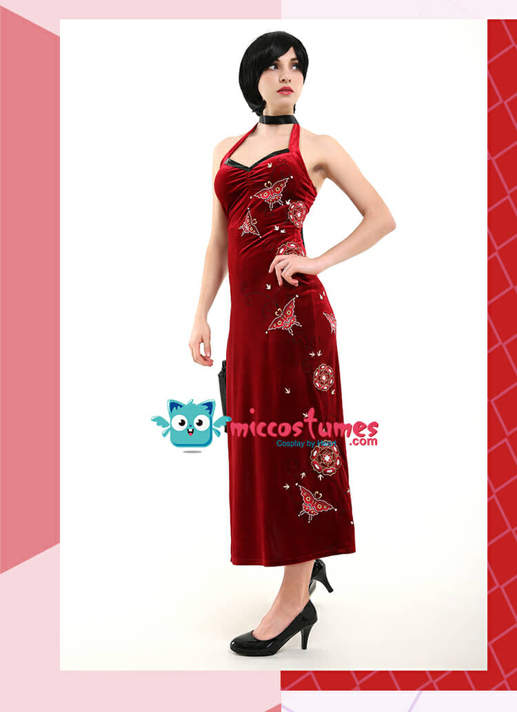 Resident Evil 6 Ada Wong Cosplay Costume Cheongsam Dress – Cospicky
