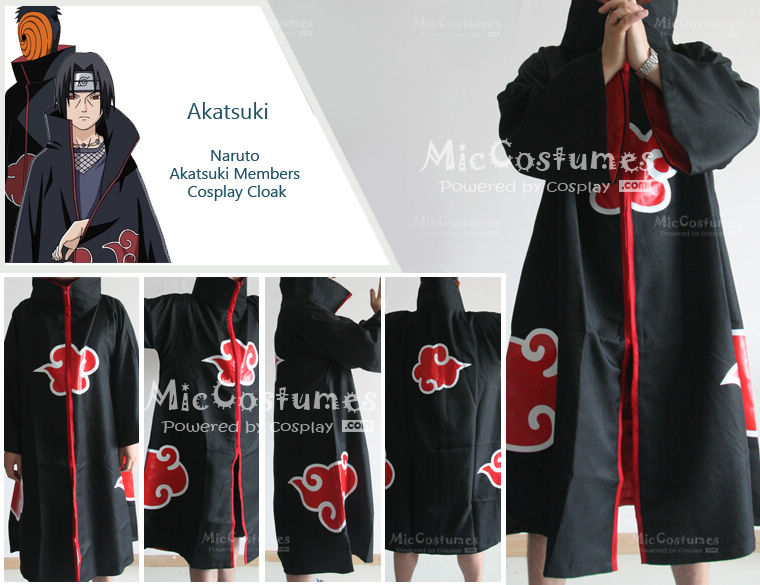 Naruto Akatsuki Members Cosplay Cloak For Sale at 